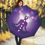 Power Of Seven Chakras Print Foldable Umbrella