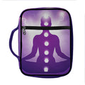 Power Of Seven Chakras Print Front Pocket Bible Bag