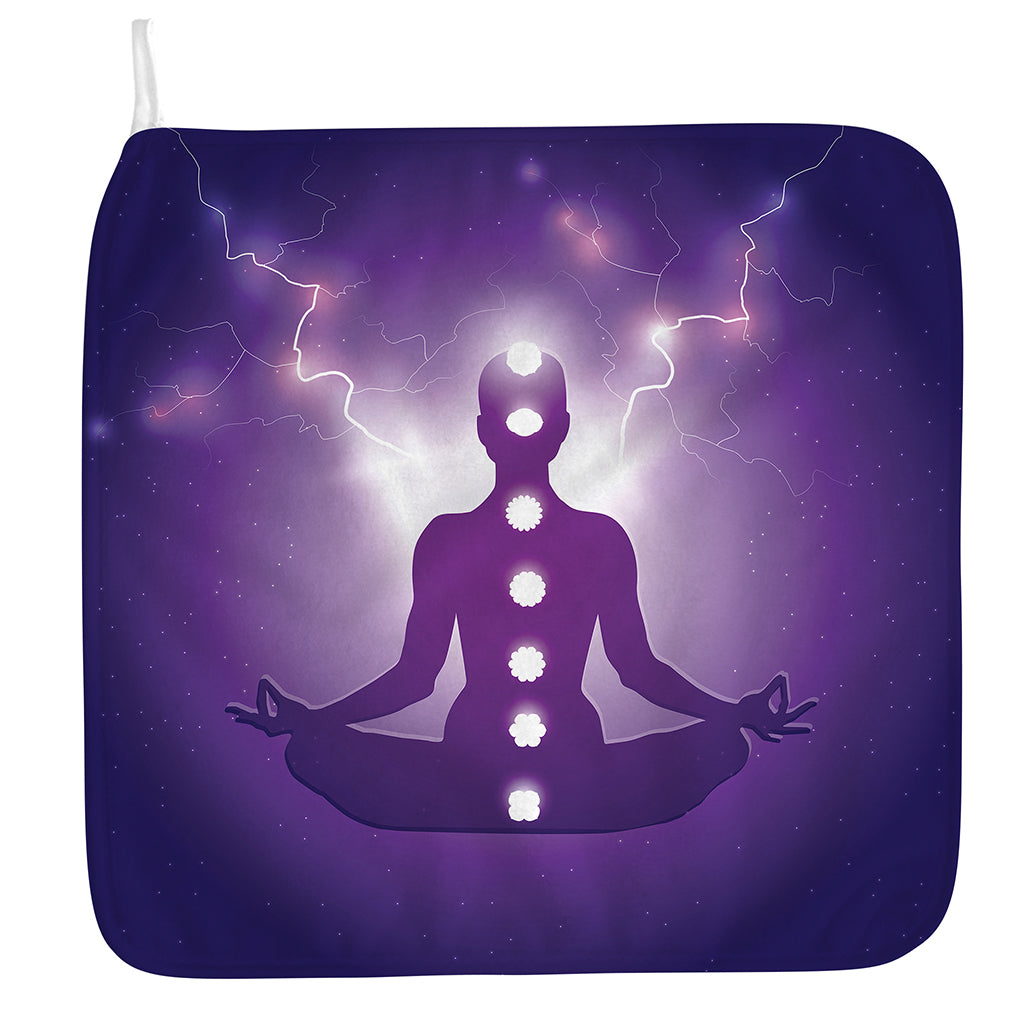 Power Of Seven Chakras Print Hand Towel