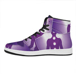 Power Of Seven Chakras Print High Top Leather Sneakers