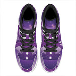 Power Of Seven Chakras Print High Top Leather Sneakers