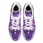 Power Of Seven Chakras Print High Top Leather Sneakers