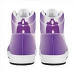 Power Of Seven Chakras Print High Top Leather Sneakers