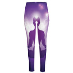 Power Of Seven Chakras Print High-Waisted Pocket Leggings