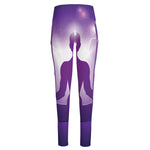 Power Of Seven Chakras Print High-Waisted Pocket Leggings