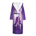 Power Of Seven Chakras Print Hooded Bathrobe