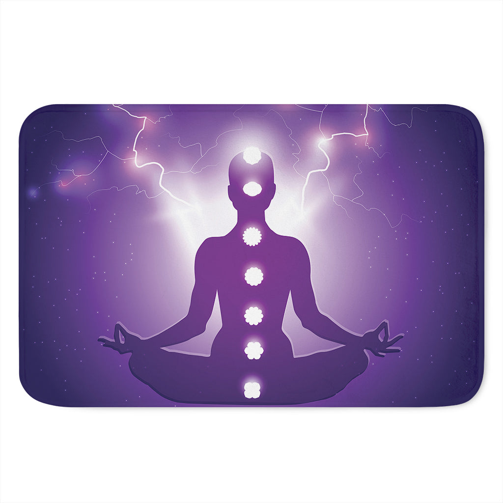 Power Of Seven Chakras Print Indoor Door Mat