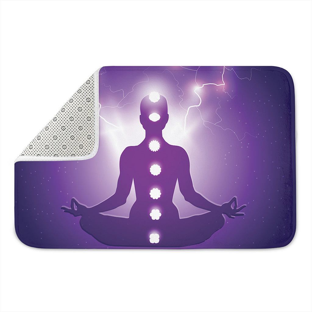 Power Of Seven Chakras Print Indoor Door Mat