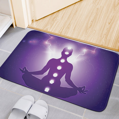Power Of Seven Chakras Print Indoor Door Mat