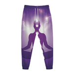 Power Of Seven Chakras Print Jogger Pants