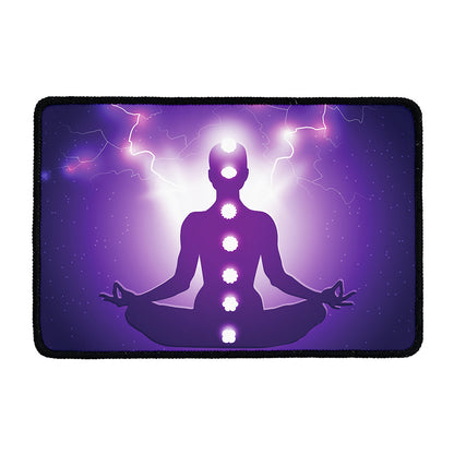 Power Of Seven Chakras Print Kitchen Mat