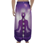 Power Of Seven Chakras Print Lantern Pants