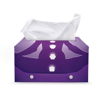 Power Of Seven Chakras Print Leather Tissue Box Cover