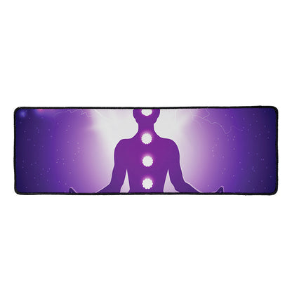 Power Of Seven Chakras Print Long Kitchen Mat