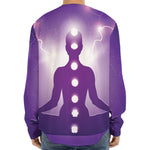 Power Of Seven Chakras Print Long Sleeve Baseball Jersey