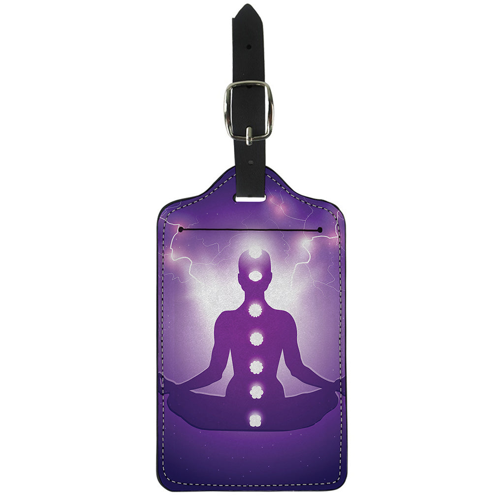 Power Of Seven Chakras Print Luggage Tag