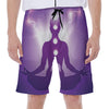 Power Of Seven Chakras Print Men's Beach Shorts