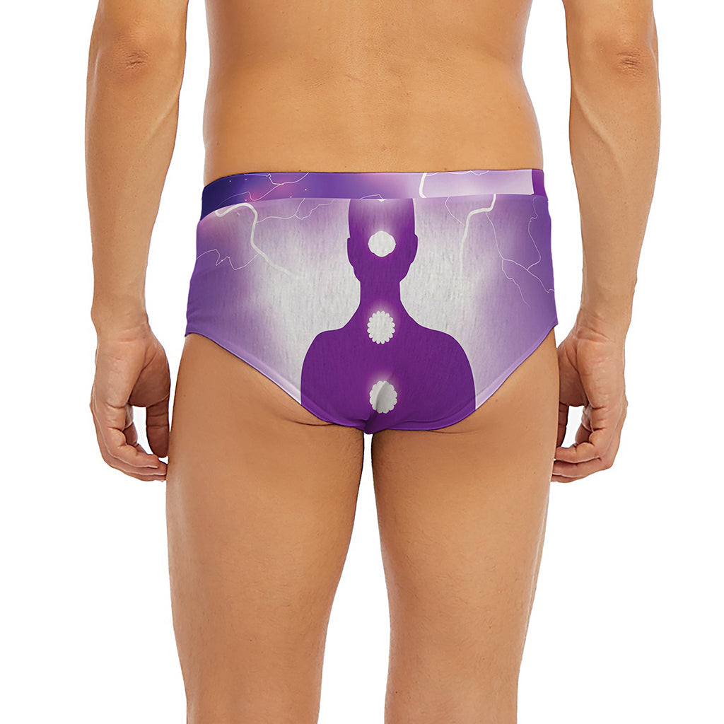 Power Of Seven Chakras Print Men's Briefs