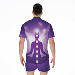 Power Of Seven Chakras Print Men's Rompers