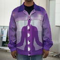 Power Of Seven Chakras Print Men's Shirt Jacket