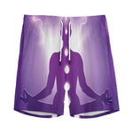 Power Of Seven Chakras Print Men's Sports Shorts