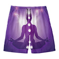 Power Of Seven Chakras Print Men's Swim Trunks
