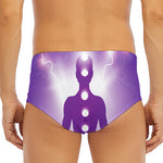 Power Of Seven Chakras Print Men's Triangle Swim Briefs