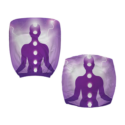 Power Of Seven Chakras Print Office Chair Cover