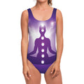 Power Of Seven Chakras Print One Piece Swimsuit
