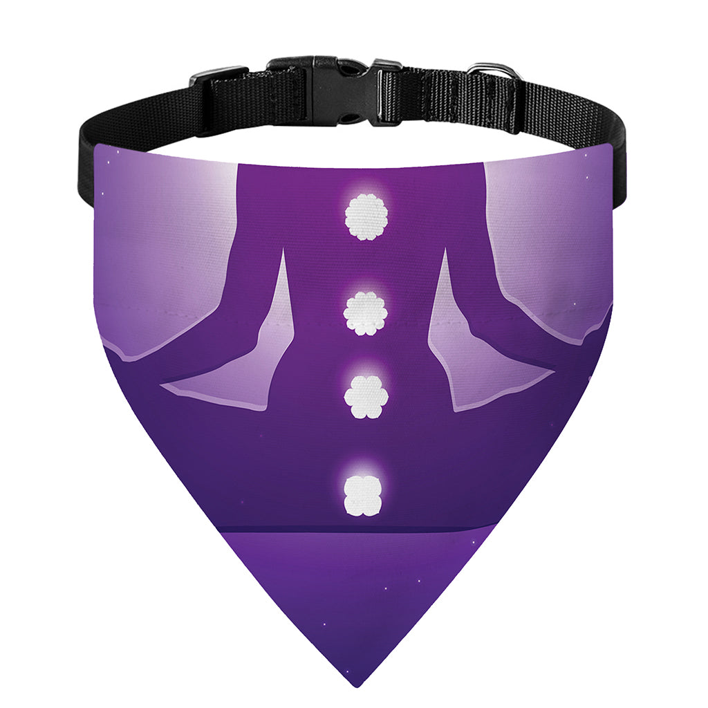 Power Of Seven Chakras Print Over The Collar Dog Bandana