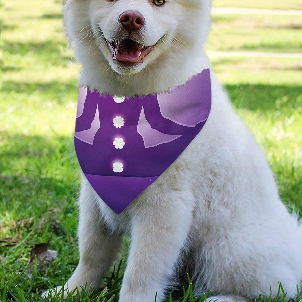 Power Of Seven Chakras Print Over The Collar Dog Bandana