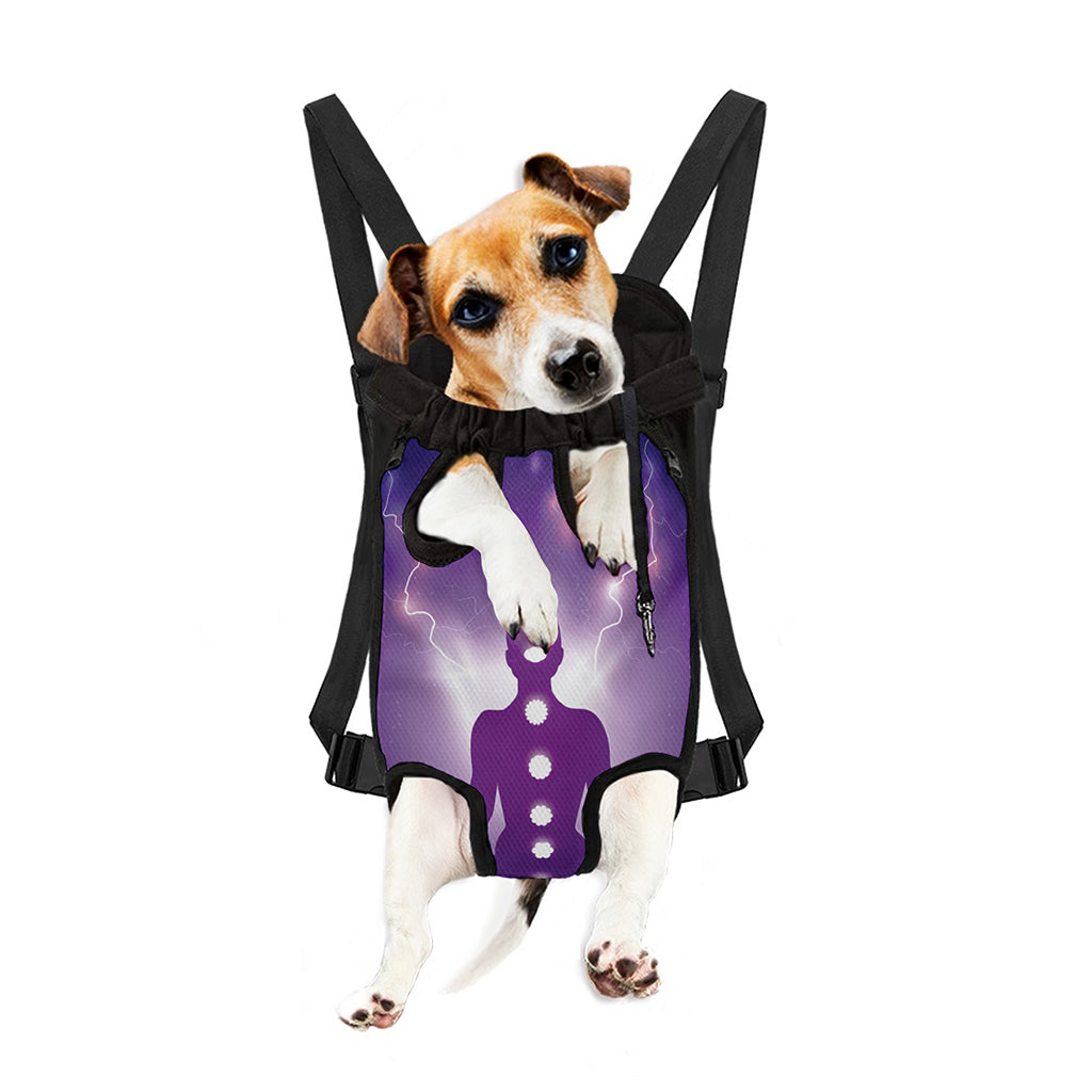 Power Of Seven Chakras Print Pet Carrier Backpack