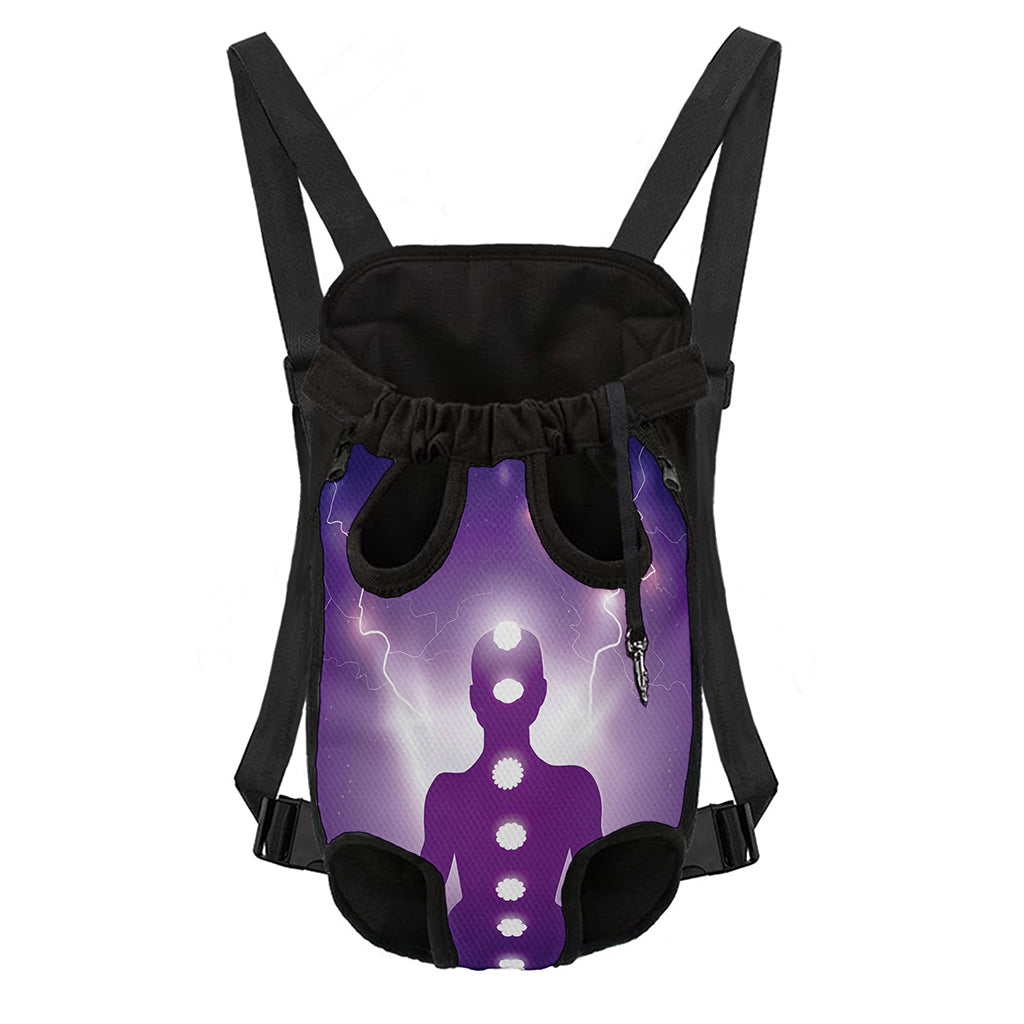 Power Of Seven Chakras Print Pet Carrier Backpack