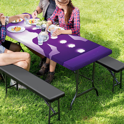 Power Of Seven Chakras Print Picnic Table Cover