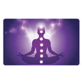 Power Of Seven Chakras Print Polyester Doormat