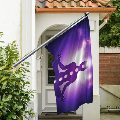 Power Of Seven Chakras Print Polyester Flag