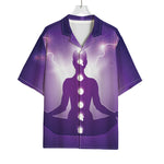 Power Of Seven Chakras Print Rayon Hawaiian Shirt