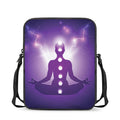 Power Of Seven Chakras Print Rectangular Crossbody Bag
