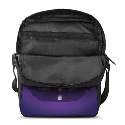 Power Of Seven Chakras Print Rectangular Crossbody Bag