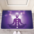 Power Of Seven Chakras Print Rubber Doormat