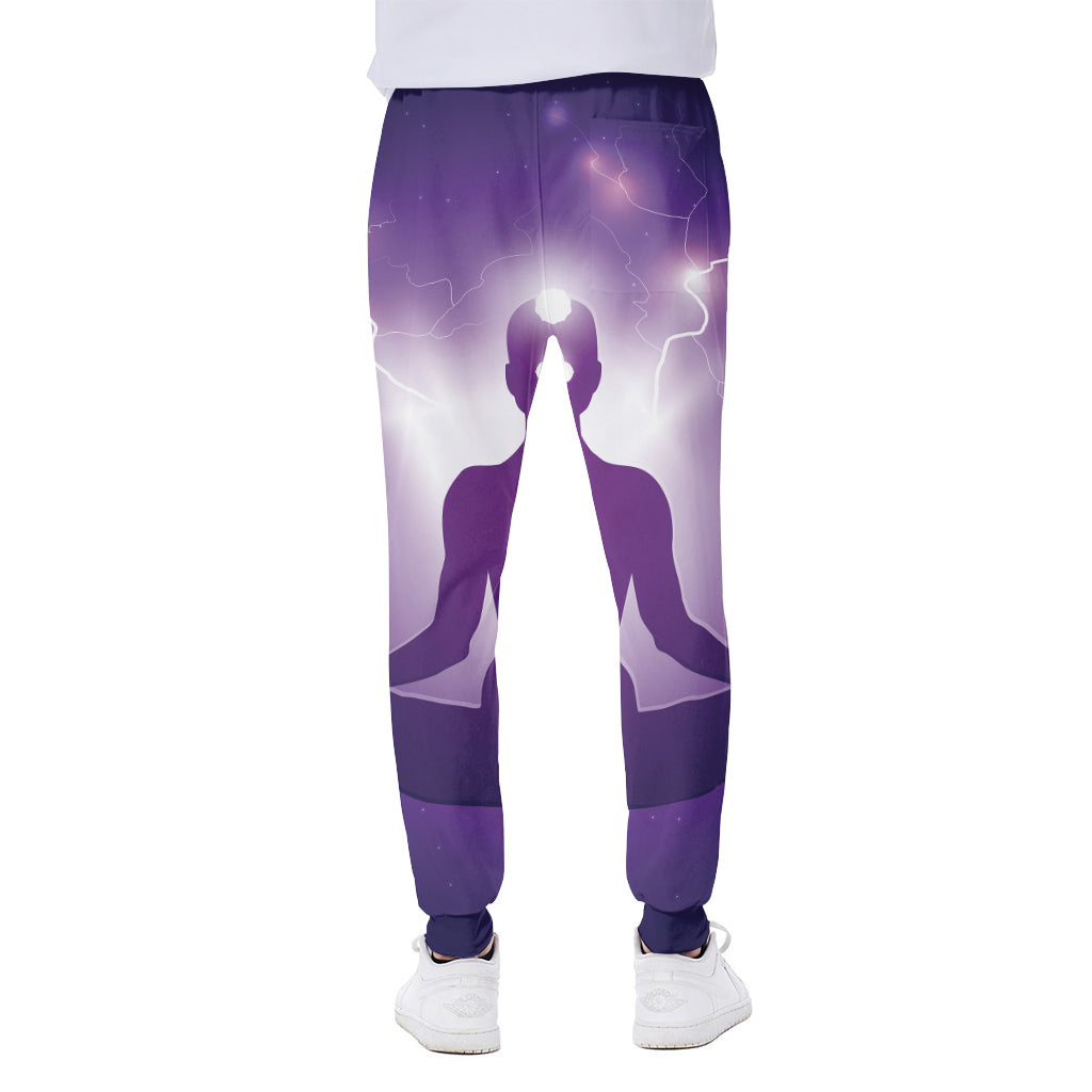 Power Of Seven Chakras Print Scuba Joggers