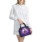Power Of Seven Chakras Print Shoulder Handbag