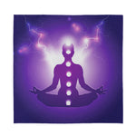 Power Of Seven Chakras Print Silk Bandana