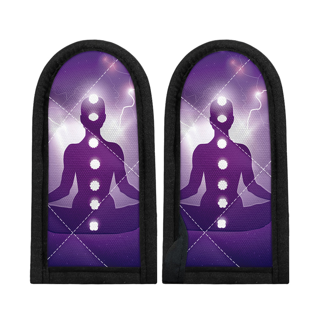 Power Of Seven Chakras Print Skillet Handle Cover