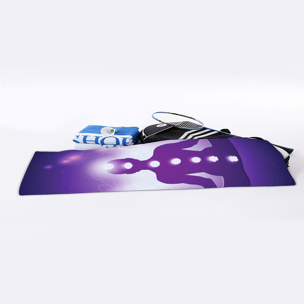 Power Of Seven Chakras Print Sports Towel