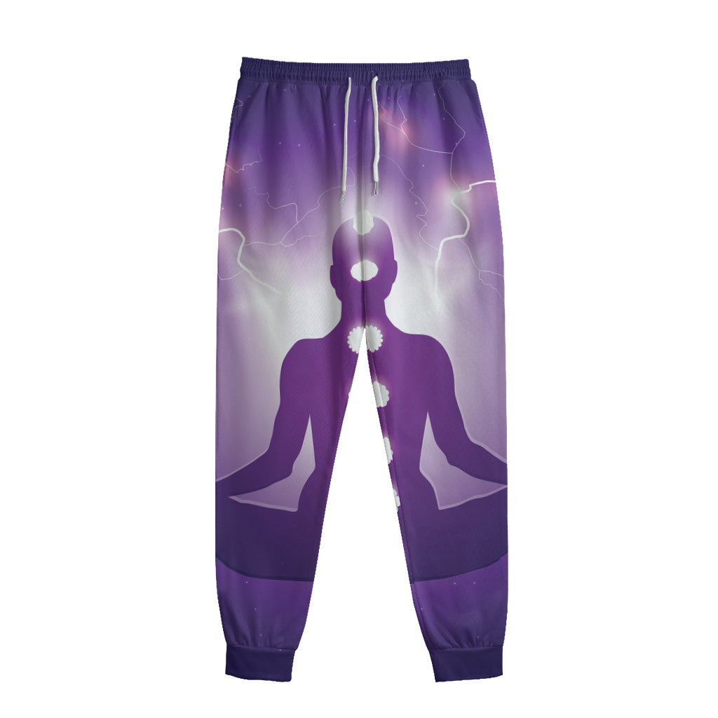 Power Of Seven Chakras Print Sweatpants