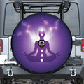 Power Of Seven Chakras Print Tire Cover With Camera Hole