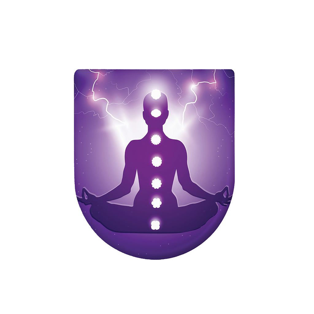 Power Of Seven Chakras Print Toilet Lid Cover