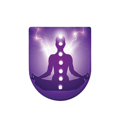 Power Of Seven Chakras Print Toilet Lid Cover