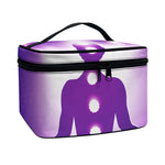 Power Of Seven Chakras Print Travel Makeup Bag